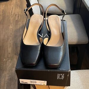 Naturalizer Black Slingback Heels